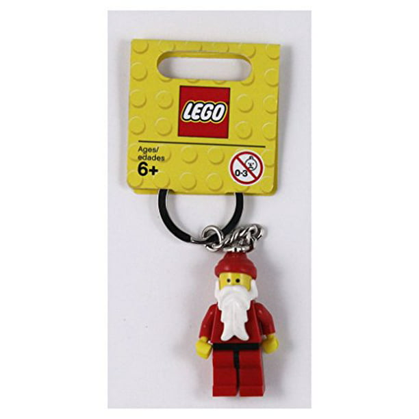 New Lego Christmas Santa Claus and Gingerbread Man Minifigs Keychains With Tags